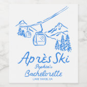 アフタースキー・バチェロレッテパーティーの景品 ワインラベル (シングルラベル)