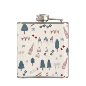 アフタースキー ピンクシャンパン ブライズメイドへのギフト フラスク (裏面)