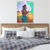 アフタースケッチ – ザ・リトルシェパード キャンバスプリント (インサイチュ (寝室))