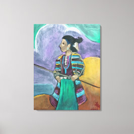 アフタースケッチ – 小さな娘 キャンバスプリント