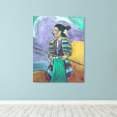 アフタースケッチ – 小さな娘 キャンバスプリント (インサイチュ (ウッドフロア))