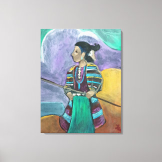 アフタースケッチ – 小さな娘 キャンバスプリント