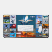 アフターバーナーズ米国！モンタージュ デスクマット (キーボード&マウス)