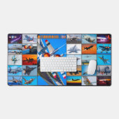 アフターバーナーズ米国！モンタージュ デスクマット (キーボード&マウス)