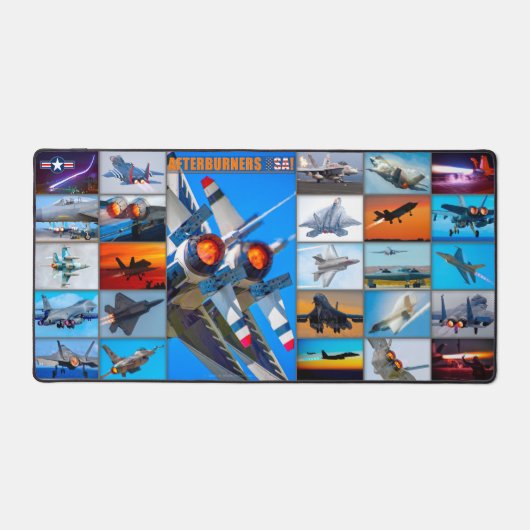 アフターバーナーズ米国！モンタージュ デスクマット (正面)