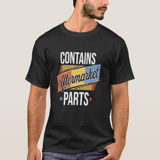アフターパーツ含有を笑いで取り戻すデザイン Tシャツ (正面)