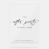 アフターパーティーはここから霜結婚を降ろす アクリルサイン (正面)