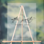 アフターパーティーはここから霜結婚を降ろす アクリルサイン (ニュートラル)