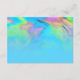 アフターパーティーターコイズブルーライムピンク絞り染め 招待状