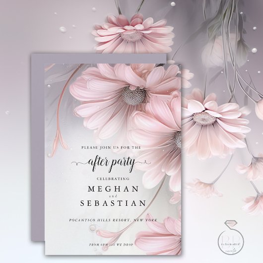 アフターパーティーボホピンクデイジー セーブザデート