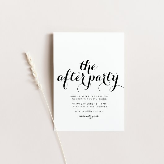 アフターパーティー結婚ズ・レイトナイト招待状 招待状