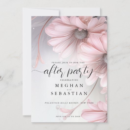 アフターパーティー2ボホピンクデイジー セーブザデート (正面)