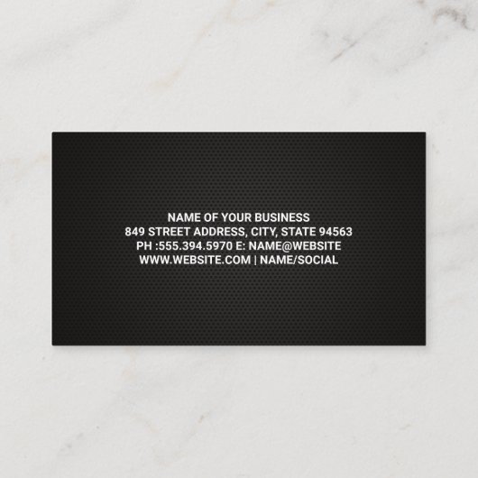 アフターマーケット自動車部品 名刺 (裏面)