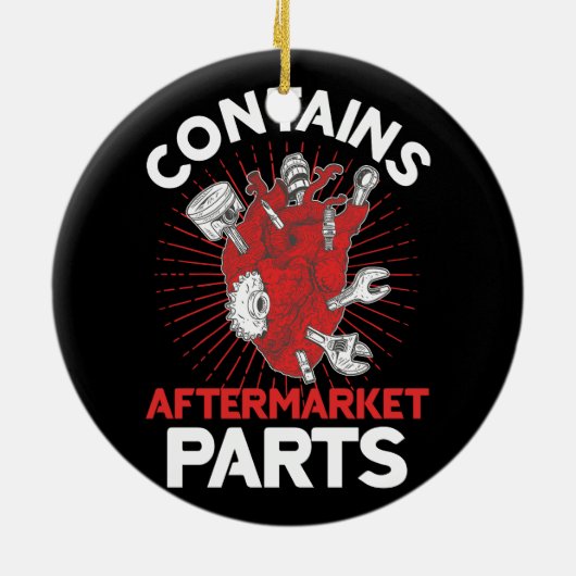 アフターマーケット部品を含むオープンハート手術Surv セラミックオーナメント (裏面)