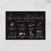 アフターモダンケアカードまつげ拡張アイコン 名刺 (正面)