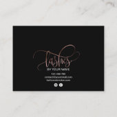 アフターモダンケアカードまつげ拡張アイコン 名刺 (裏面)