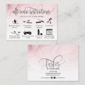 アフターモダンケアカードまつげ拡張アイコン 名刺 (正面/裏面)