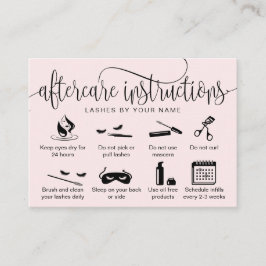 アフターモダンケアカードまつげ拡張アイコン 名刺