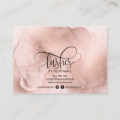 アフターモダンケアカードまつげ拡張アイコン 名刺 (裏面)