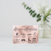 アフターモダンケアカードまつげ拡張アイコン 名刺 (スタンド正面)