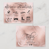 アフターモダンケアカードまつげ拡張アイコン 名刺 (正面/裏面)