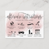 アフターモダンケアカードまつげ拡張アイコン 名刺 (正面)