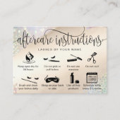 アフターモダンケアカードまつげ拡張アイコン 名刺 (正面)