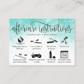 アフターモダンケアカードまつげ拡張アイコン 名刺 (正面)