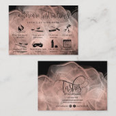 アフターモダンケアカードまつげ拡張アイコン 名刺 (正面/裏面)