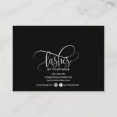 アフターモダンケアカードまつげ拡張アイコン 名刺 (裏面)