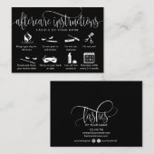 アフターモダンケアカードまつげ拡張アイコン 名刺 (正面/裏面)