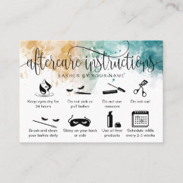 アフターモダンケアカードまつげ拡張アイコン 名刺