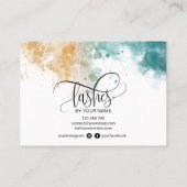 アフターモダンケアカードまつげ拡張アイコン 名刺 (裏面)