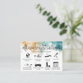 アフターモダンケアカードまつげ拡張アイコン 名刺 (スタンド正面)