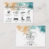 アフターモダンケアカードまつげ拡張アイコン 名刺 (正面/裏面)