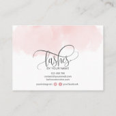 アフターモダンケアカードまつげ拡張アイコン 名刺 (裏面)