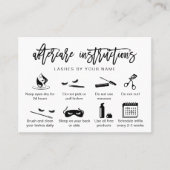 アフターモダンケアカードまつげ拡張アイコン 名刺 (正面)