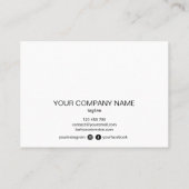 アフターモダンケアカードまつげ拡張アイコン 名刺 (裏面)