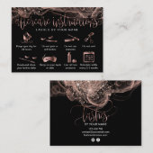 アフターモダンケアカードまつげ拡張アイコン 名刺 (正面/裏面)