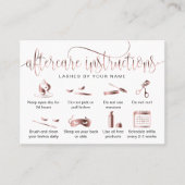 アフターモダンケアカードまつげ拡張アイコン 名刺 (正面)