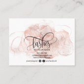 アフターモダンケアカードまつげ拡張アイコン 名刺 (裏面)