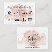 アフターモダンケアカードまつげ拡張アイコン 名刺 (正面/裏面)