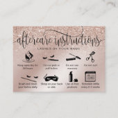 アフターモダンケアカードまつげ拡張アイコン 名刺 (正面)