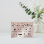 アフターモダンケアカードまつげ拡張アイコン 名刺 (スタンド正面)