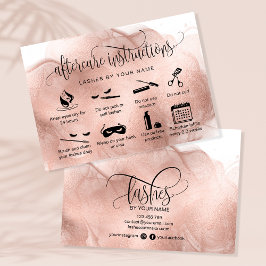 アフターモダンケアカードまつげ拡張アイコン 名刺