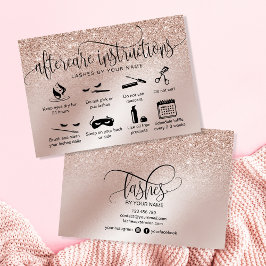 アフターモダンケアカードまつげ拡張アイコン 名刺