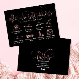 アフターモダンケアカードまつげ拡張アイコン 名刺