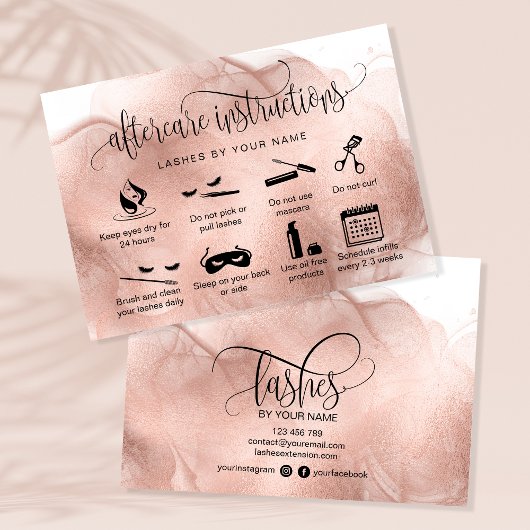 アフターモダンケアカードまつげ拡張アイコン 名刺