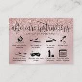 アフターモダンケアカードまつげ拡張アイコン 名刺 (正面)