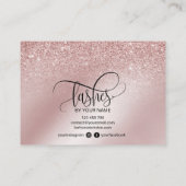 アフターモダンケアカードまつげ拡張アイコン 名刺 (裏面)